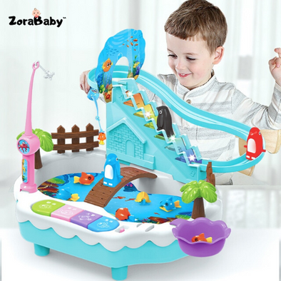 ZoraBaby™ Fishing Penguin Interactive Toy